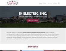 Tablet Screenshot of jkelectricne.com